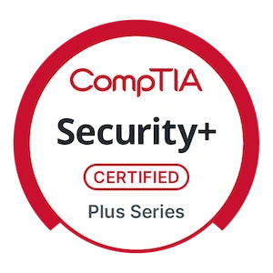 CompTIA Security plus badge
